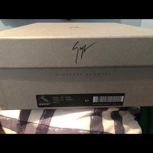 Navy Blue Giuseppes - Picture 1 of 7